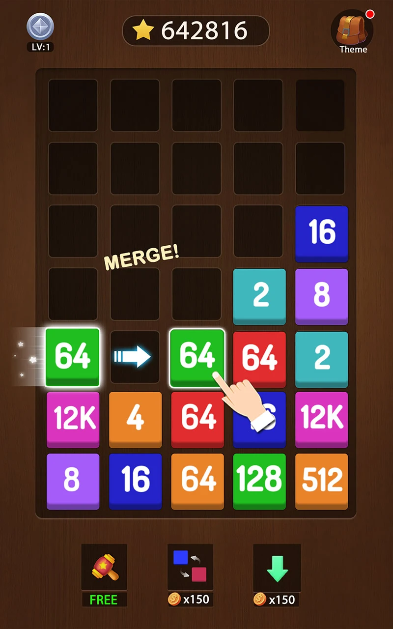 Merge Block - Puzzle games screenshot