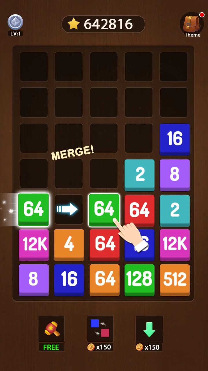 Merge Block - Puzzle games screenshot